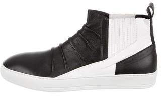 Alexandre Plokhov Creased Leather Sneakers w/ Tags