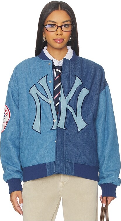 Terez x REVOLVE Yankees Denim Logo Bomber