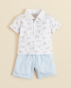 Kissy Kissy Infant Boys' Collared Cottontail Shirt & Bermuda Shorts Set - Sizes 0/3-6/9 Months