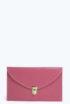 Thumbnail for your product : boohoo Lily Clasp Fasten Clutch Bag