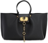 Thumbnail for your product : Valentino Md Vlogo Escape Grained Leather Tote Bag