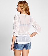 Thumbnail for your product : GUESS Peasant Top