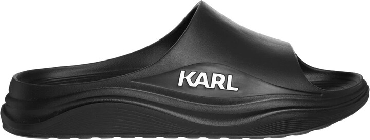 KARL LAGERFELD KONDO MONOGRAM SLIDE, Black Men's Sandals