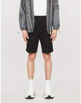 Thumbnail for your product : BOSS Logo-embroidered relaxed-fit cotton-blend shorts