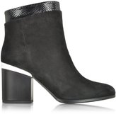 Thumbnail for your product : Hogan Black Suede and Embossed Leather Boots