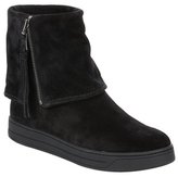 Thumbnail for your product : Prada black suede fold over Sport platform boots
