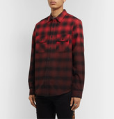 Thumbnail for your product : Amiri Degrade Checked Cotton-Flannel Shirt