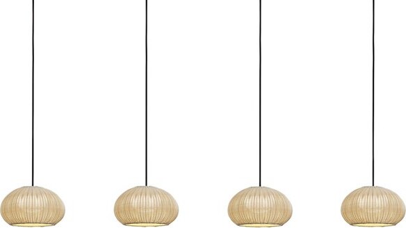 Bover Outrack Garota Pf/27/4L LED Linear Chandelier Light in Beige