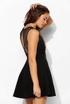 Thumbnail for your product : Sparkle & Fade Dotted Mesh Fit + Flare Dress