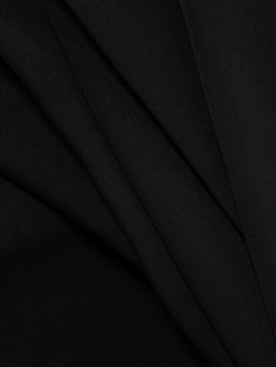 Teri Jon by Rickie Freeman Illusion Yoke Cold-Shoulder A-Line Dress