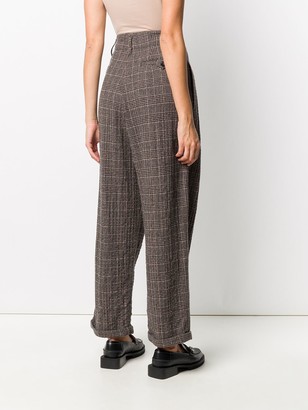 YMC Loose Fit Plaid Trousers