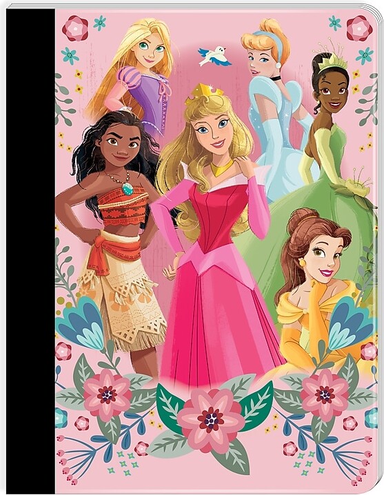 Innovative Designs Disney Princess Composition Notebooks, 7.5" x 9.75", Wide Ruled, 100 Sheets, Multicolored (717327PR-SA)