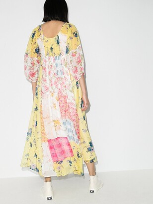 LoveShackFancy Roslyn patchwork floral dress