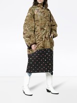 Thumbnail for your product : Natasha Zinko Camouflage And Contrast Print Hem Jacket