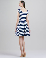 Thumbnail for your product : Kate Spade Mariella Striped Cap-Sleeve Dress
