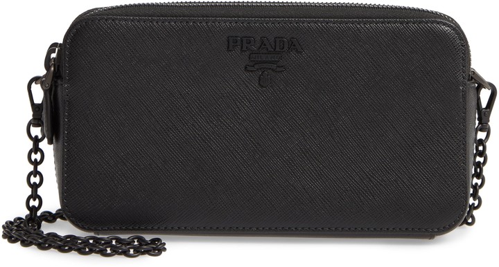 prada double compartment crossbody