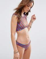 Thumbnail for your product : RVCA Stripe Crop Bikini Top