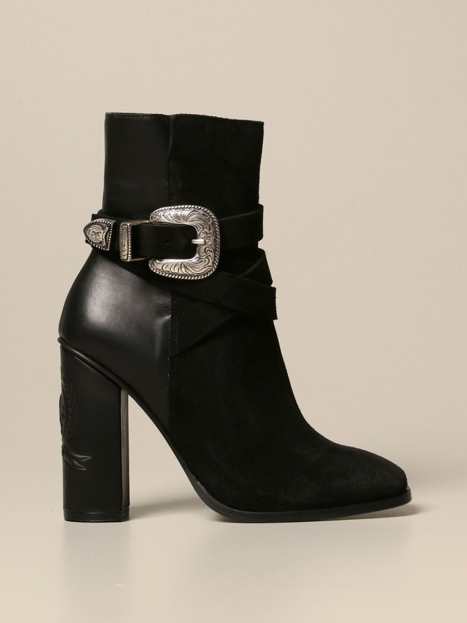 tommy hilfiger black suede boots
