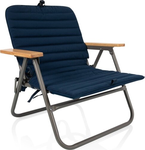 ONIVA™ OnivaDescansoPaddedPortableOutdoorBeachChair-NavyBlue