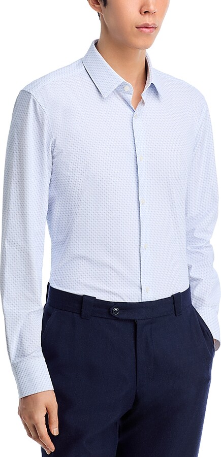 Boss Hank Slim Fit Stretch Button-Front Shirt