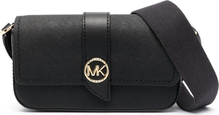 Michael Kors Greenwich Small Color-Block Logo and Saffiano Leather  Crossbody Bag - ShopStyle