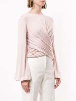 Thumbnail for your product : Giambattista Valli Long-Sleeved Wrap Blouse