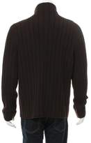 Thumbnail for your product : Hermes Wool Rib Knit Cardigan