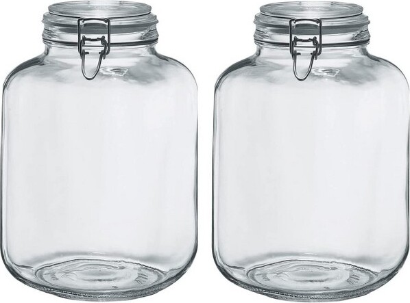 Amici Home Easton Square Glass Canister -192 Ounce Large Food