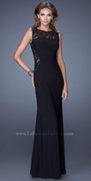 Thumbnail for your product : La Femme Lace paneling sweetheart neckline evening gowns