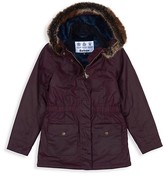 Thumbnail for your product : Barbour Little Girl's & Girl's Faux Fur Trim Hooded Parka