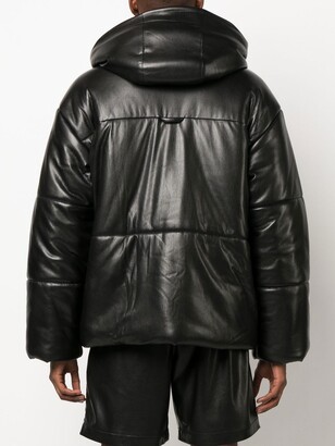 Nanushka Hide faux-leather puffer jacket