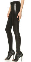 Thumbnail for your product : Alice + Olivia Front Zip Leggings with Leather Panels