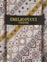Thumbnail for your product : Emilio Pucci Abstract Pattern Silk Jacquard Scarf