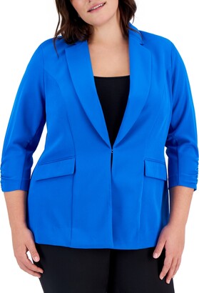 INC International Concepts Plus Size 3/4-Sleeve Blazer, Created for Macy's  - ShopStyle