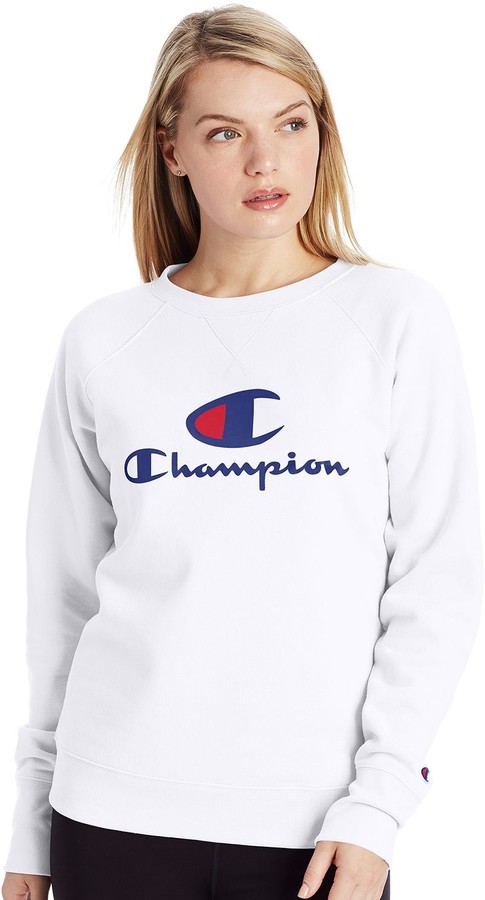 white champion crewneck womens