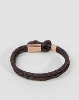 Thumbnail for your product : Emporio Armani Plaited Bracelet In Brown & Bronze