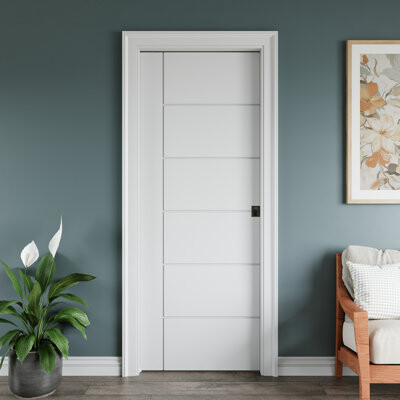 ARK DESIGN Sliding Bypass Pocket Door Morden Morden Flat Paneled Sliding Door Solid Core With Privacy Pocket Lock