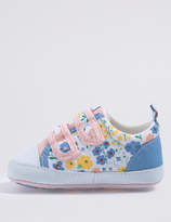 Thumbnail for your product : Marks and Spencer Baby Ditsy Print Pram Shoes