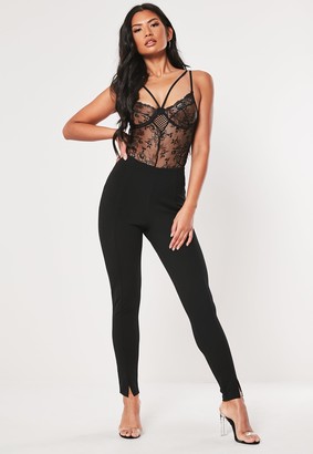 long black skinny trousers