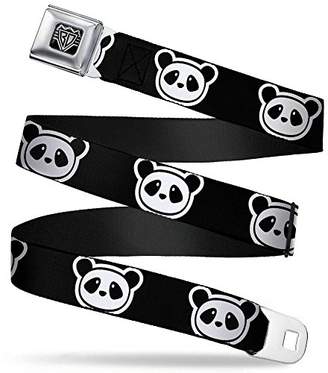 Buckle Down Men's Seatbelt Belt Panda Regular