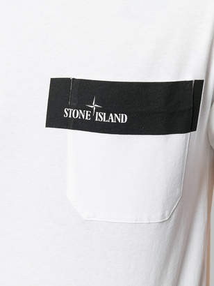 Stone Island logo panel T-shirt
