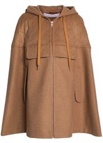 Thumbnail for your product : See by Chloe Quilted Wool-blend Felt Hooded Cape