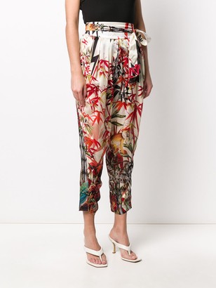 DSQUARED2 Tropical Print Tapered Trousers