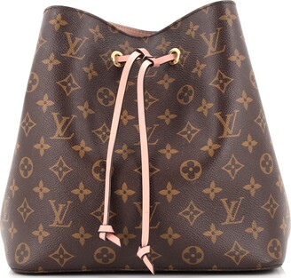 Pre-Owned Louis Vuitton Neonoe Monogram Canvas With Shearling Bag