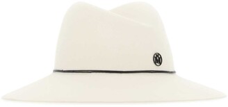 Maison Michel Logo Plaque Wide-Brim Hat