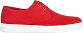 Thumbnail for your product : Prada Suede Blucher Sneakers-Red