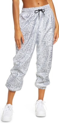 Nike mini swoosh oversized sweatpants in gray - ShopStyle Pants
