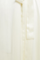 Thumbnail for your product : Carolina Herrera Lace-trimmed Silk-satin Robe