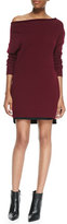 Thumbnail for your product : Halston Crepe Slit-Hem Miniskirt