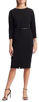 Thumbnail for your product : Max Mara Liriche Stretch-Wool Belted Sheath Dress
